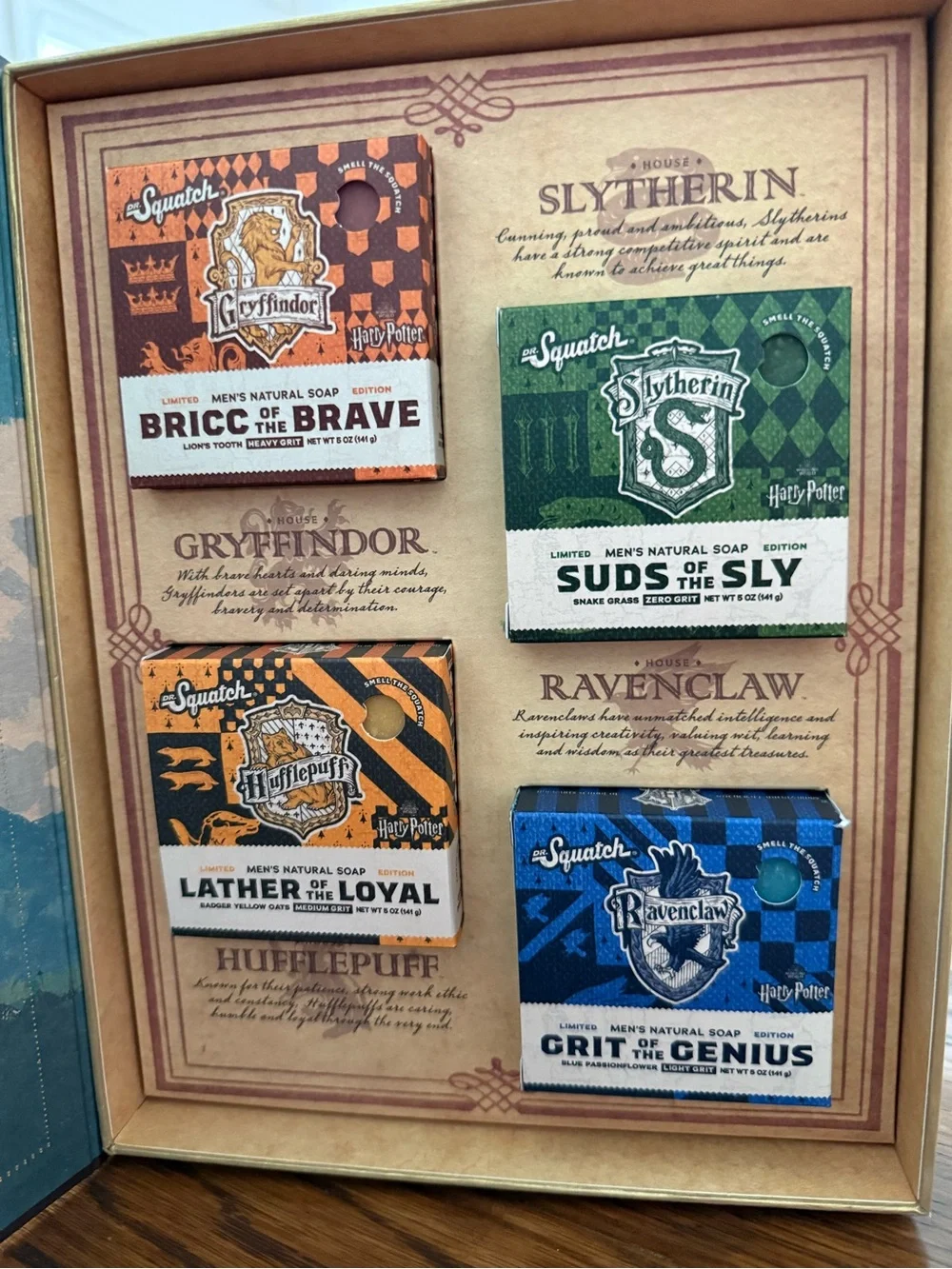 Harry Potter Dr. Squatch Soap Set Book Wizarding World 🧼